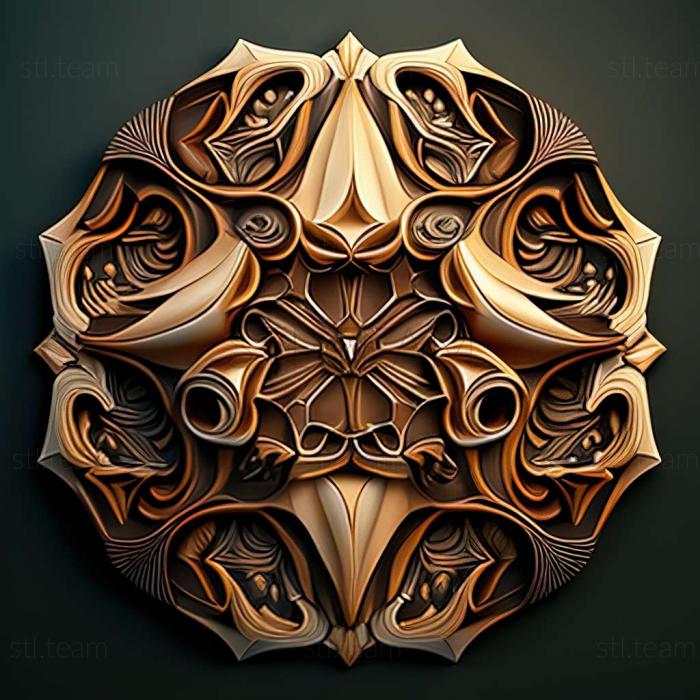 3D model perfect symmetry (STL)
